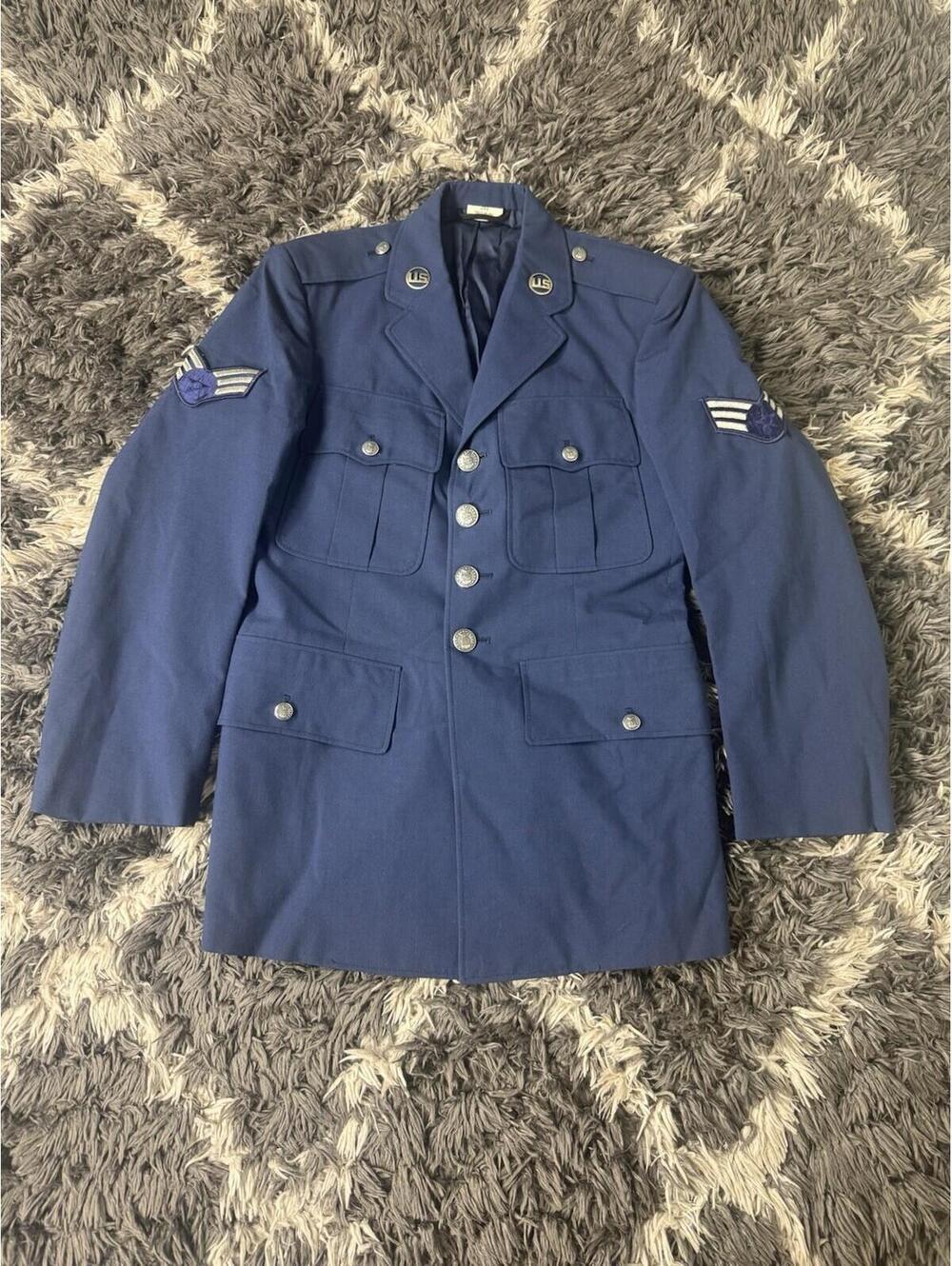 Vintage United States Air Force Jacket Men’s Size 36S Blue Authentic